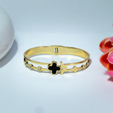 Black Clover Gold Bangle Bracelet (Free Size)