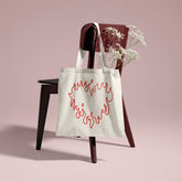 All in one Tote Bag - Flaming Heart Tote