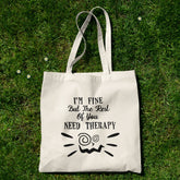All in one Tote Bag - I Am Fine Tote
