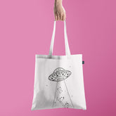 All in one Tote Bag - Spaceship Doodle Tote