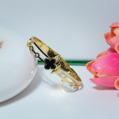 Black Clover Gold Bangle Bracelet (Free Size)