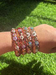 Premium Floral Enamel Bangles Set for Women | Gold Plated Designer Handcrafted Bangles
