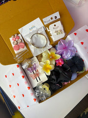 Luxury Surprise Gift Box – Anti Tarnish Earrings, Necklace, Bracelet & Premium Hair Accessories | Perfect Gift for Girls & Women