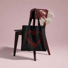 All in one Tote Bag - Flaming Heart Tote