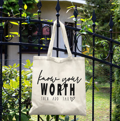 All in one Tote Bag - Know Your Worth Tote