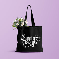 All in one Tote Bag - Sipping Beauty Tote