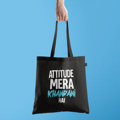 All in one Tote Bag - Attitude Mera Khandaani Hai Tote