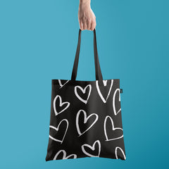 All in one Tote Bag - Heart pattern Tote
