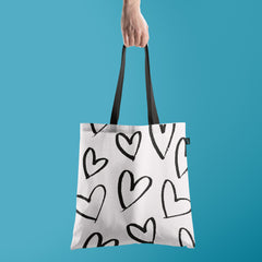 All in one Tote Bag - Heart pattern Tote