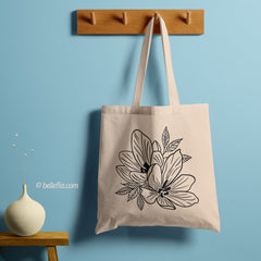 All in one Tote Bag - Blooming Flowers Tote