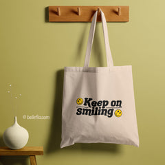 All in one Tote Bag - Keep on Smiling Tote