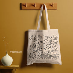 All in one Tote Bag - Starrey Night Tote